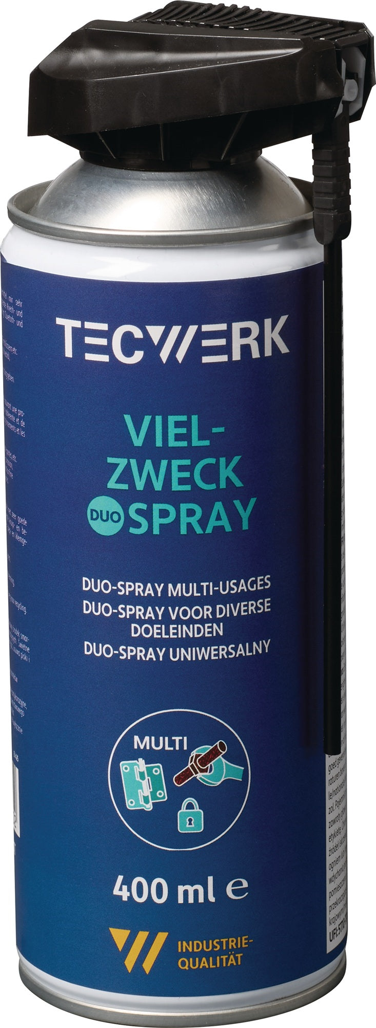 TECWERK Vielzweckspray 400 ml – Multifunktions-Feinschmiermittel mit Langzeit-Korrosionsschutz