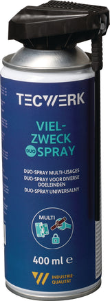 TECWERK Vielzweckspray 400 ml – Multifunktions-Feinschmiermittel mit Langzeit-Korrosionsschutz