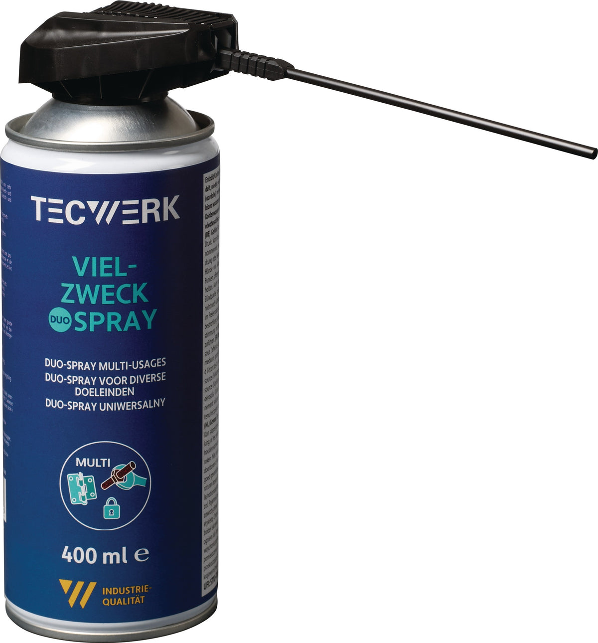 TECWERK Vielzweckspray 400 ml – Multifunktions-Feinschmiermittel mit Langzeit-Korrosionsschutz
