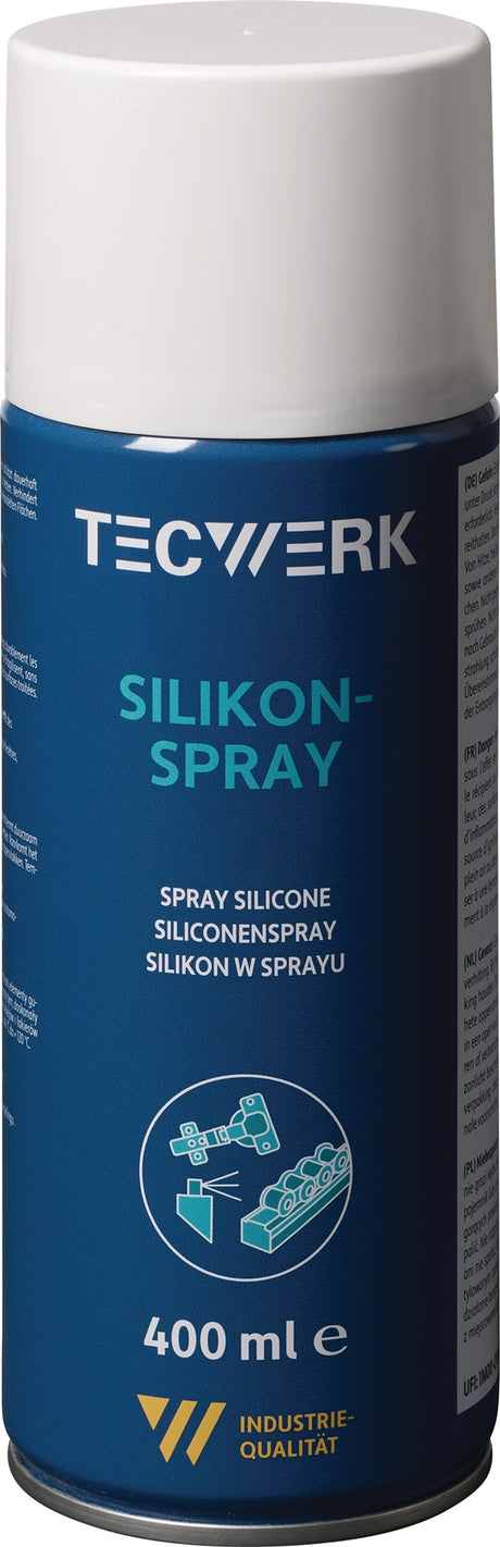 TECWERK Silikonspray farblos 400 ml – Trenn- und Gleitmittel für Werkstatt und Industrie
