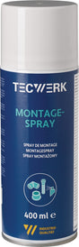 TECWERK Montagespray 400 ml gelblich – Universeller Schmierfett-Spray für Industrie & Montage