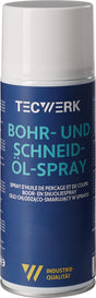TECWERK Bohr- und Schneidölspray 400 ml – 12er-Pack für Buntmetalle, Stahl, Edelstahl