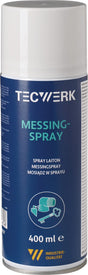 TECWERK Messingspray 400 ml – Hitzebeständige Messinglegierung für Metall, Kunststoff, Holz und Glas