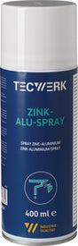 TECWERK Zinkaluspray alufarben 400 ml Spraydose – 12 Stück