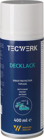 TECWERK Decklack mattschwarz 400 ml Spraydose – Temperaturbeständig bis +150 °C, Korrosionsschutz