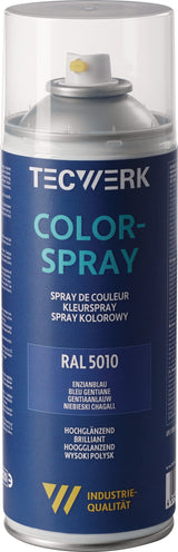 TECWERK Colorspray feuerrot seidenmatt RAL 3000 400ml Spraydose – 6 Stück