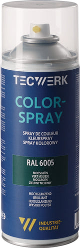TECWERK Colorspray feuerrot seidenmatt RAL 3000 400ml Spraydose – 6 Stück