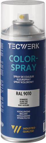 TECWERK Colorspray feuerrot seidenmatt RAL 3000 400ml Spraydose – 6 Stück