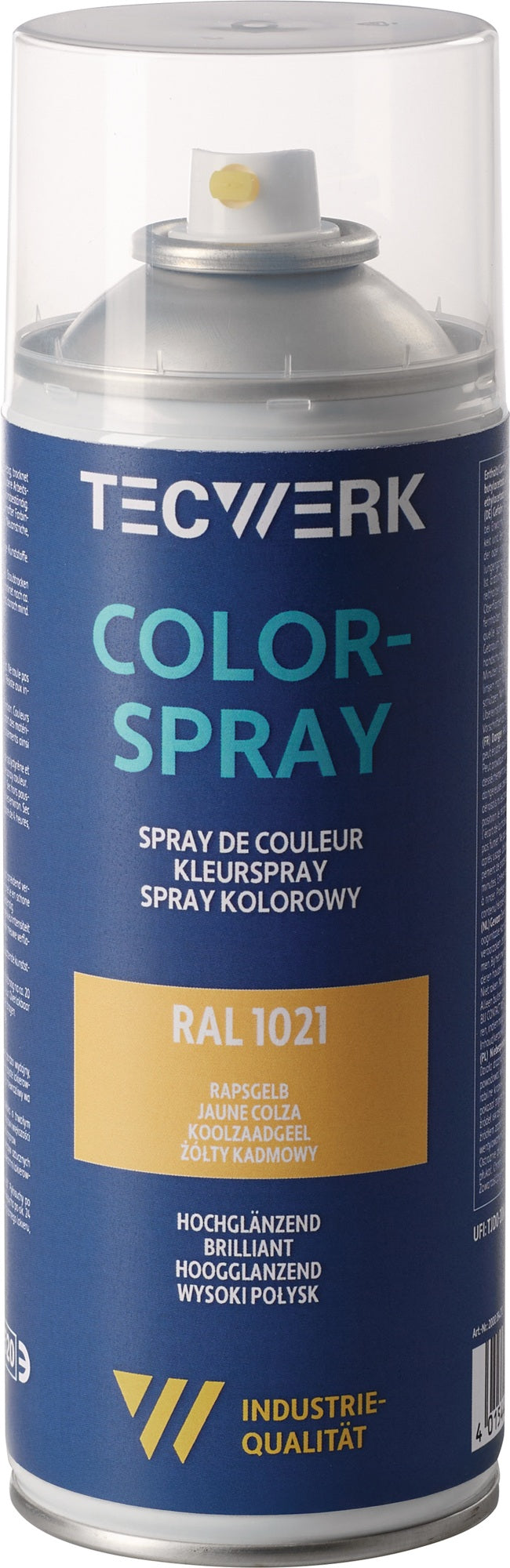 TECWERK Colorspray feuerrot seidenmatt RAL 3000 400ml Spraydose – 6 Stück