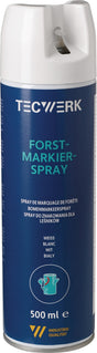 Forstmarkierspray weiß 500 ml Spraydose TECWERK – 6 Stück