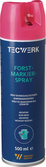Forstmarkierspray weiß 500 ml Spraydose TECWERK – 6 Stück