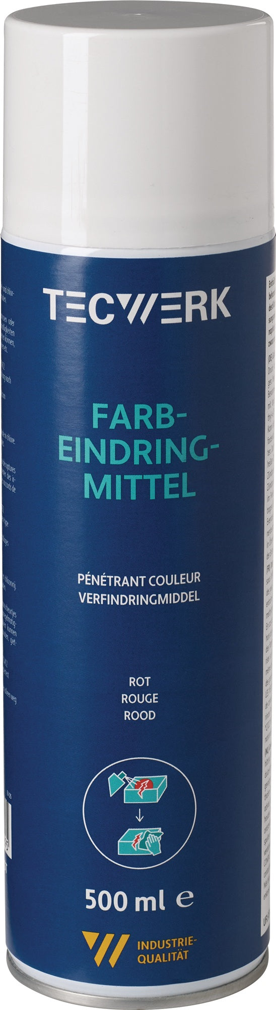 TECWERK Farbeindringmittel rot 500 ml Spraydose – Rissprüfsystem