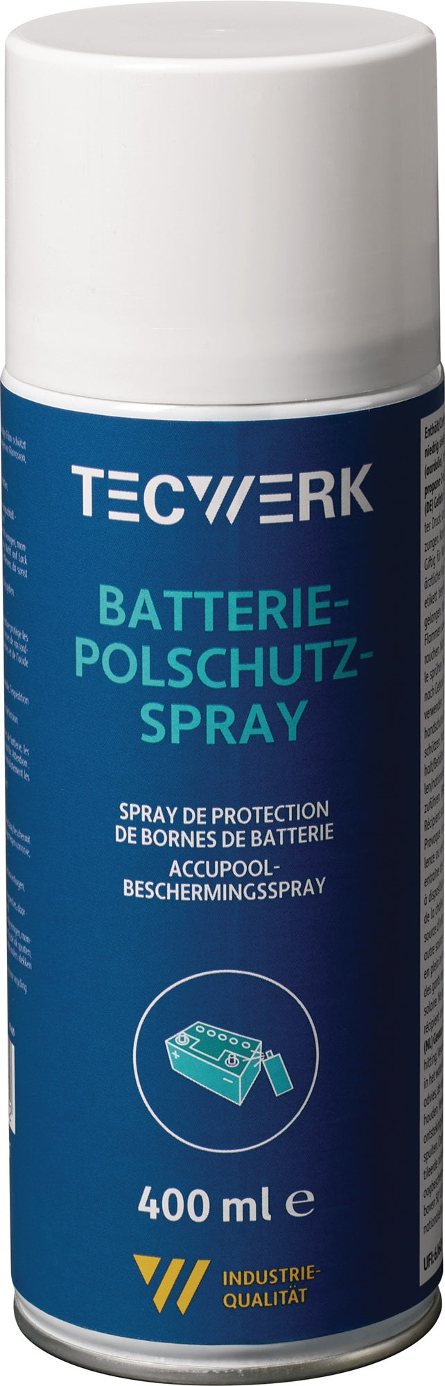 TECWERK Batteriepolschutzspray blau 400 ml – 12er Pack, Korrosionsschutz für Batteriepole