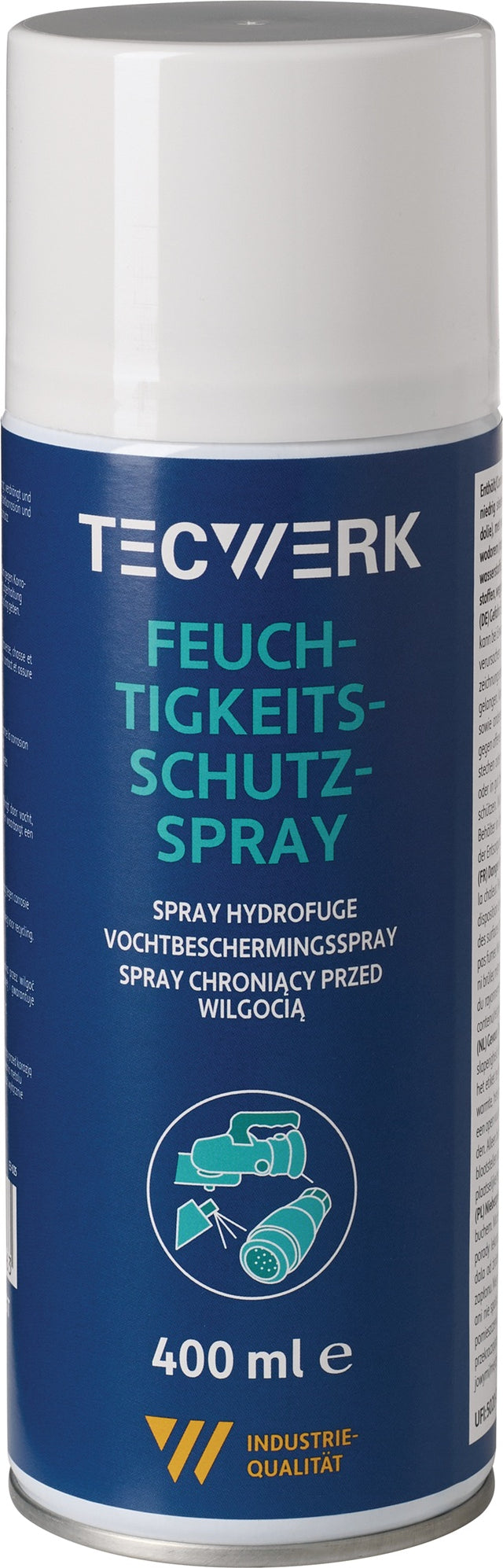 TECWERK Feuchtigkeitsschutzspray transparent 400 ml – Korrosionsschutz für Metall, Werkzeuge & Lagerung, 12er-Pack