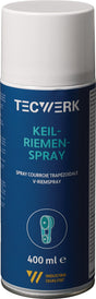 TECWERK Keilriemenspray hellgelb 400 ml – Verhindert Rutschen & Quietschen, 12er Pack