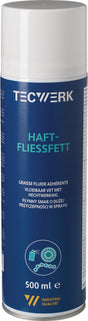 TECWERK Haftfließfett 500 ml gelblich Spraydose – 6 Stück – Kriechfähiges Sprühfett für Ketten und Lager