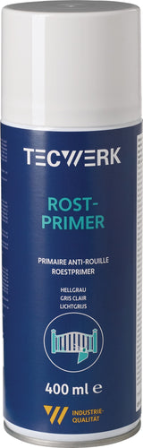 TECWERK Rostprimer hellgrau 400 ml Spraydose – Langzeit-Grundierung für Metall