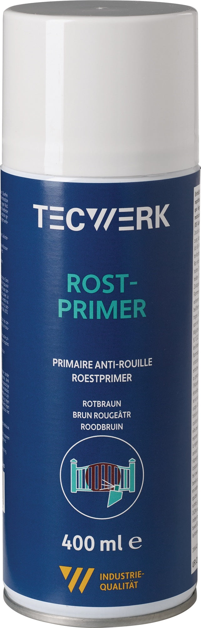 TECWERK Rostprimer hellgrau 400 ml Spraydose – Langzeit-Grundierung für Metall