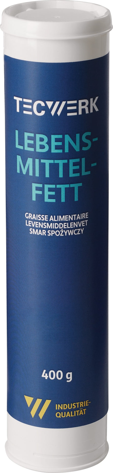 TECWERK Lebensmittelfett NSF-H1 naturfarben hell 400g Kartusche – 12 Stück