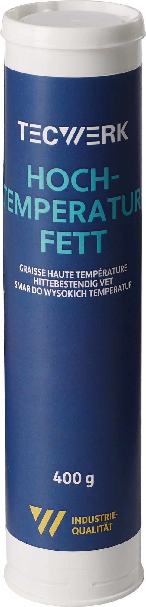 TECWERK Hochtemperaturfett hell 400 g Kartusche – KPF 2R-20, NLGI 2, -20 bis +180 °C