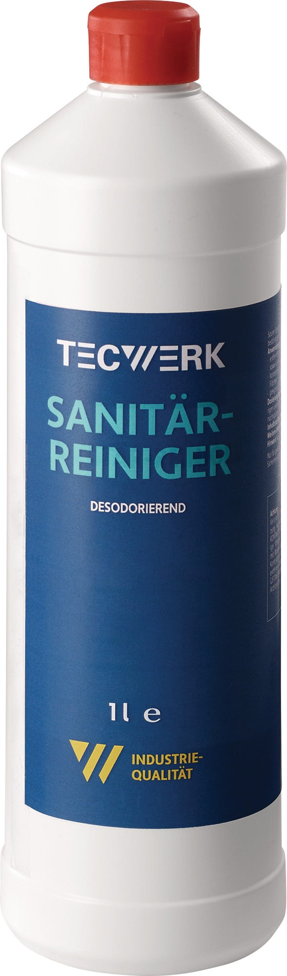 TECWERK Sanitärreiniger 1l Flasche – Saurer Reiniger für Kalk & Wasserstein, 12er Pack