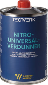TECWERK Nitrouniversalverdünner 1l Dose – Hohe Lösekraft für Lacke und Reinigung