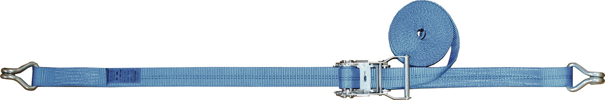 TECWERK Zurrgurt DIN EN 12195-2 mit Ratsche + Spitzhaken, 4 m x 25 mm, LC 800 daN