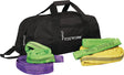Rundschlingen-Set 10-teilig TECWERK – 5 Größen, Doppelmantel, inkl. Sporttasche
