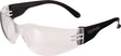TECWERK Schutzbrille Daylight Basic EN 166 mit klaren Polycarbonat-Scheiben und schwarzen Bügeln