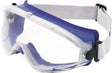 TECWERK Vollsichtschutzbrille DAYLIGHT TOP EN 166 – klare Polycarbonat-Scheibe, blauer Rahmen
