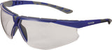 TECWERK Schutzbrille Daylight Flex EN 166, EN 170 – klare Polycarbonatscheibe, Anti-Fog, grau/dunkelblau