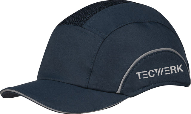 TECWERK Anstoßkappe Daylight Base-Cap II – EN 812, Größe 52–65 cm, blau, Schirmlänge 5 cm
