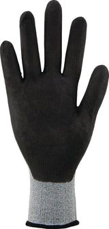 TECWERK Handschuhe Flex Gr.8 grau/schwarz EN 388 PSA II – Nitril-Mikroschaum, touchscreenfähig