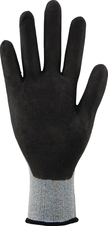 TECWERK Handschuhe Flex Gr.8 grau/schwarz EN 388 PSA II – Nitril-Mikroschaum, touchscreenfähig