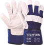 TECWERK Handschuhe Elbe Gr.10 blau EN 388 PSA II aus Rindnarbenleder