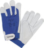 TECWERK Handschuhe Donau Gr. 8 natur/blau EN 388 PSA II Nappaleder Klettverschluss