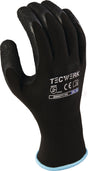 TECWERK Handschuhe Finegrip Gr.8 schwarz EN 388 PSA II – 12 Paar