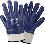 TECWERK Handschuhe Neckar Gr.9 blau Nitrilbeschichtung EN 388 PSA II