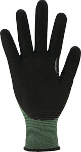 TECWERK Schnittschutzhandschuhe Mosel Gr.7 grün/schwarz EN 388 PSA II 10 Paar