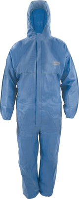 TECWERK Schutzoverall CoverTex® Gr.XXXL blau PSA III – Typ 5+6, antistatisch, atmungsaktiv