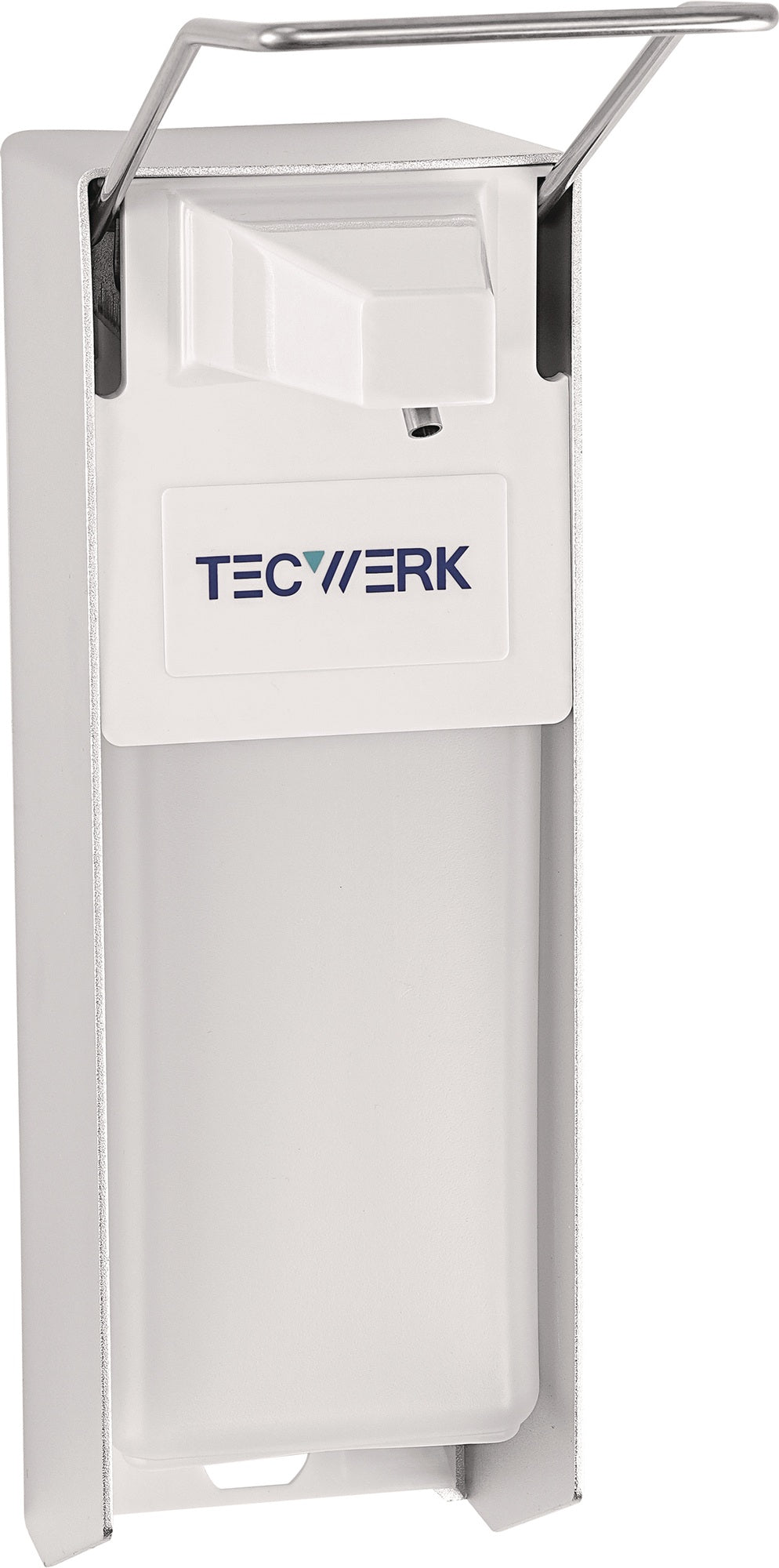 TECWERK Desinfektions- und Seifenspender 1 l mit Hebel, ABS weiß, 165 x 95 x 290 mm