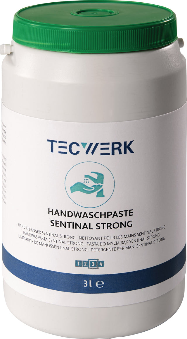 TECWERK Handwaschpaste Sentinal Strong 3 l – seifen- und lösemittelfrei für starke Verschmutzungen
