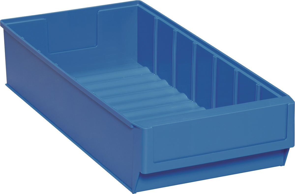 TECWERK Regalkasten 300x91x81 mm rot PP – 30 Stück, Trennwände, Auszugssperre