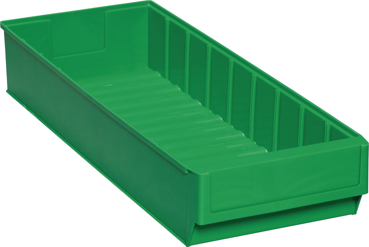 TECWERK Regalkasten 300x91x81 mm rot PP – 30 Stück, Trennwände, Auszugssperre