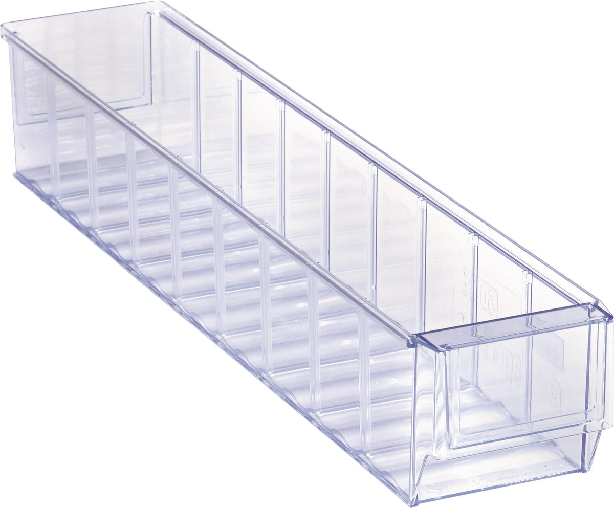 TECWERK Regalkasten 300x91x81 mm rot PP – 30 Stück, Trennwände, Auszugssperre