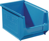 Sichtlagerkasten L500/450xB310xH200mm PE blau TECWERK – 10 Stück, stapelbar & säurebeständig