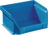 Sichtlagerkasten L500/450xB310xH200mm PE blau TECWERK – 10 Stück, stapelbar & säurebeständig