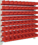 TECWERK Sichtlagerkastenset 1000x1010x255 mm verzinkt mit 57 Sichtlagerkästen