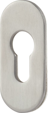 TECWERK Kleberosette VA 60 oval 33x74 mm selbstklebend Edelstahl PZ
