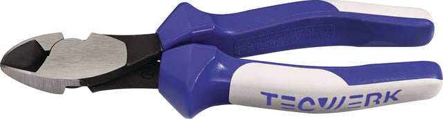 TECWERK Kraftseitenschneider 180 mm – 20 % Kraftersparnis, poliert, Mehrkomponenten-Hüllen